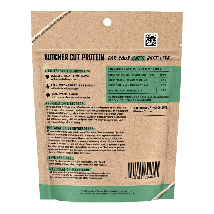 Vital Essentials Freeze Dried Minnows 0.5Oz