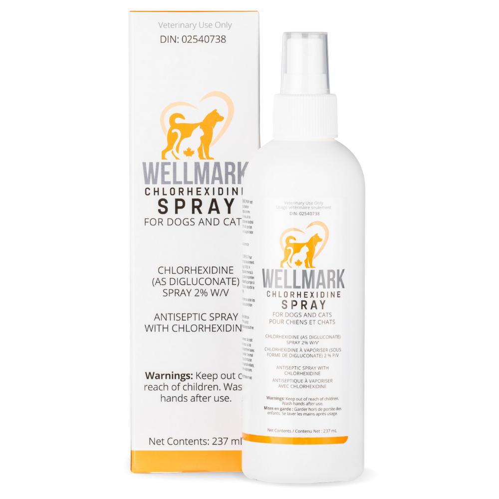 Wellmark Chlorhexidine Spray For Dogs & Cats 237Ml