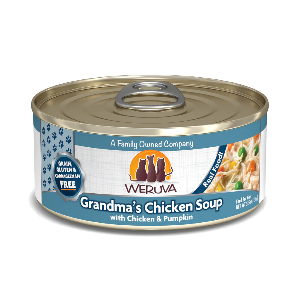 Weruva Classic Cat 'Grandmas Chicken Soup' With Chicken & Pumpkin 5.5Oz/155G