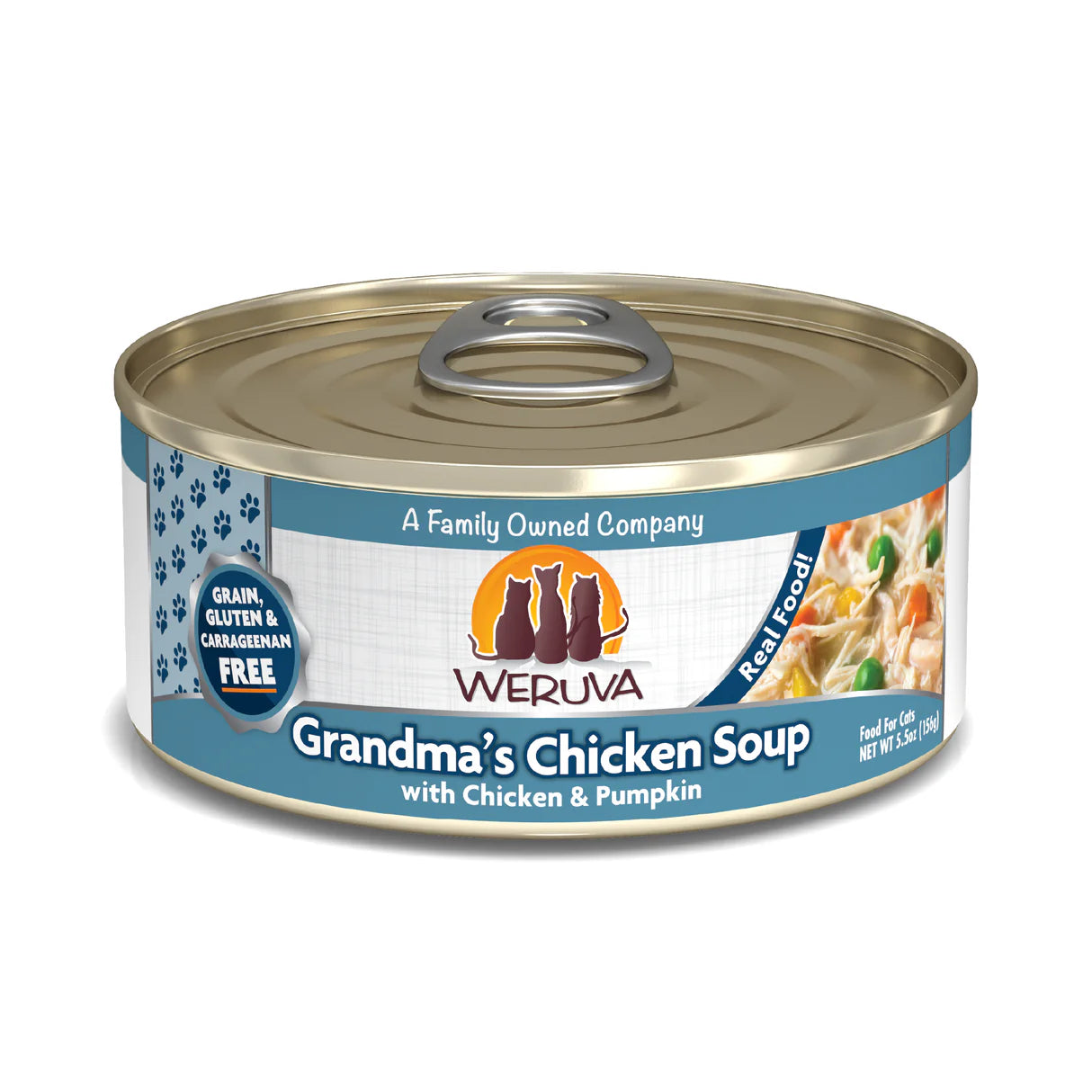 Weruva Classic Cat 'Grandmas Chicken Soup' With Chicken & Pumpkin 5.5Oz/155G