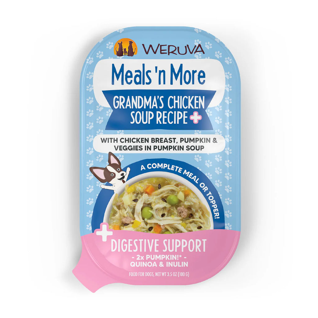 Weruva Dog Meals'N More Grandma'S Chicken Soup +Digestive Support 3.5Oz/100G