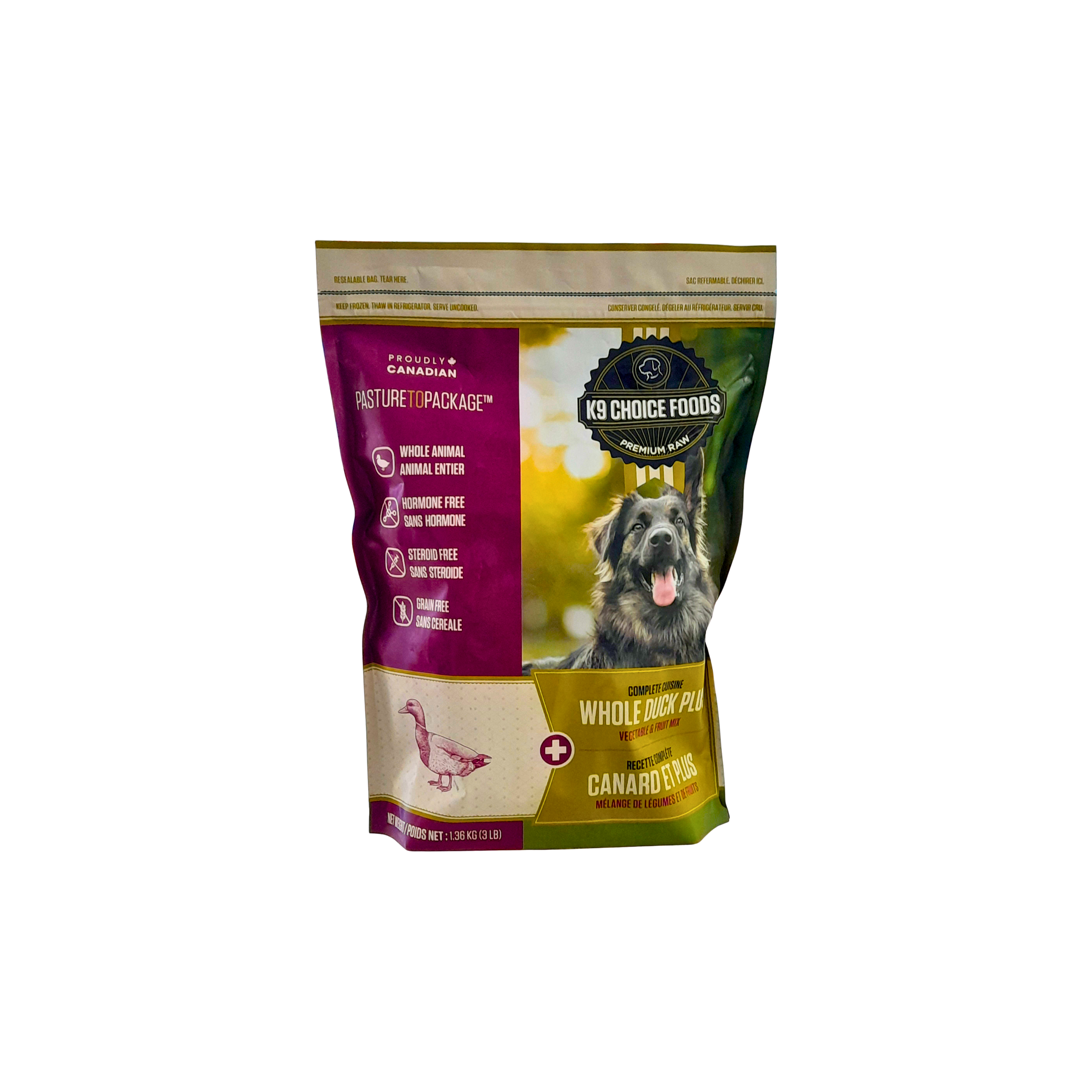 K9 Choice Complete Cuisine Whole Duck Plus 3lb/1.36kg