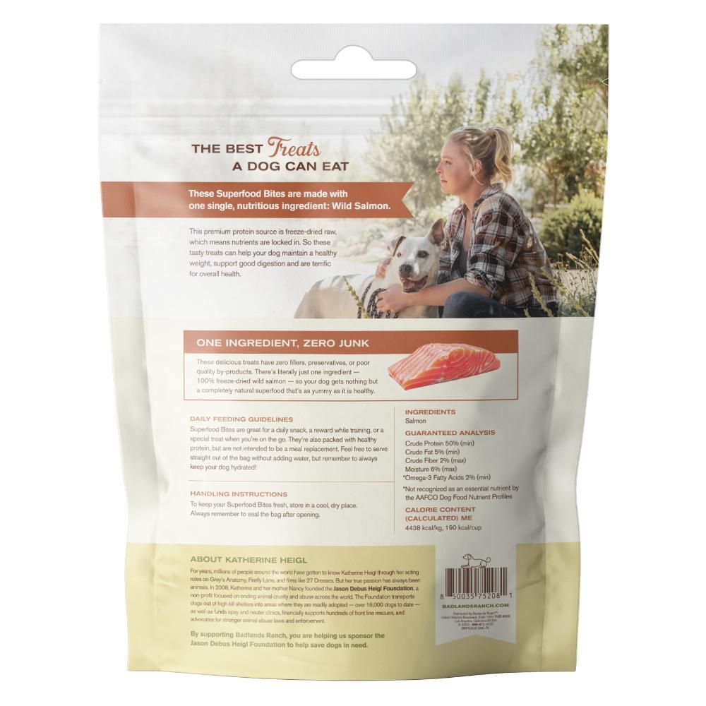 Badlands Ranch Superfood Bites 100% Wild Salmon Treats 113G/4Oz