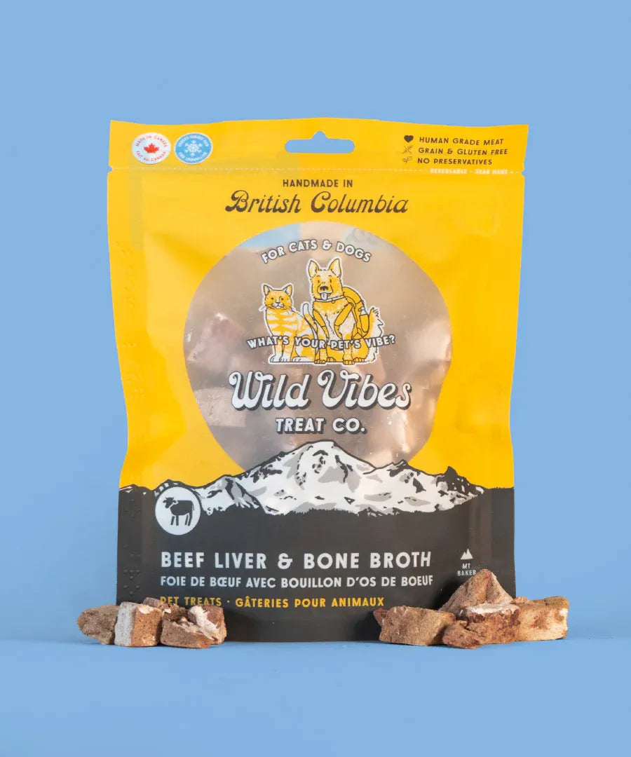 Wild Vibes Freeze Dried Beef Liver & Bone Broth 80G
