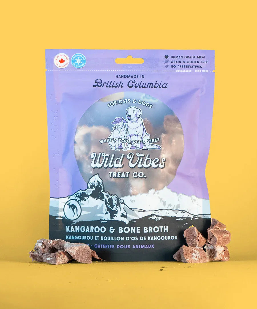 Wild Vibes Freeze Dried Kangaroo & Bone Broth 58G
