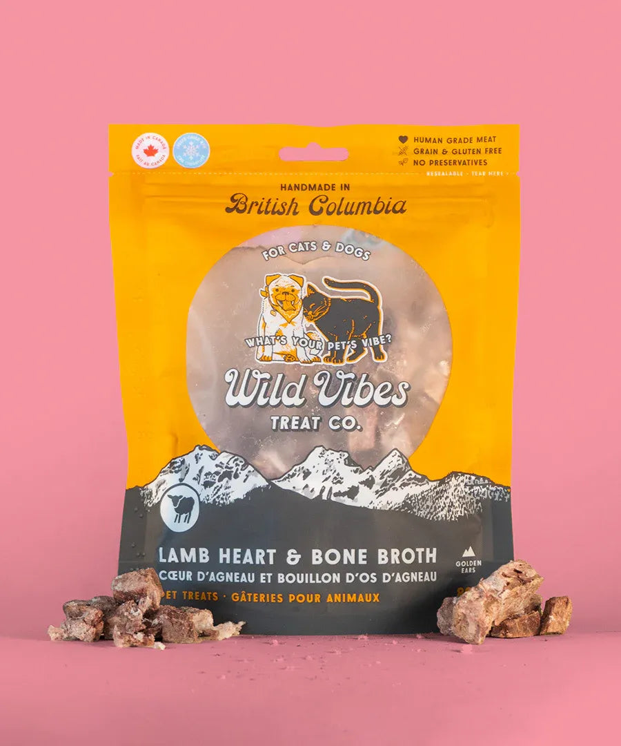 Wild Vibes Freeze Dried Lamb Heart & Bone Broth 80G