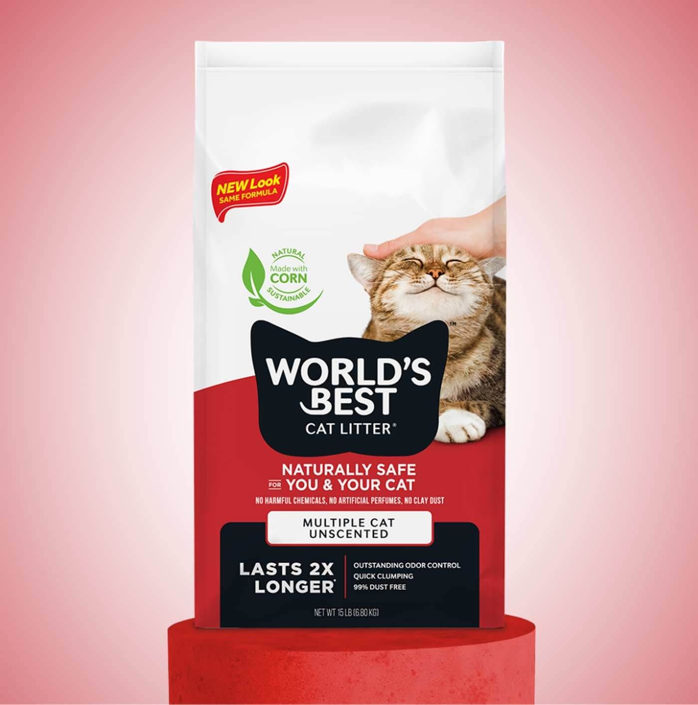 Worlds Best Multiple Cat Unscented 28Lb