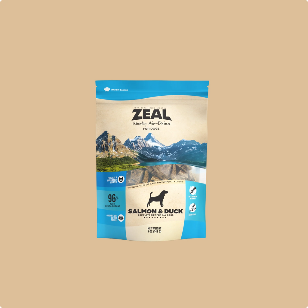 Zeal Dog Gently Air-Dried Salmon & Duck 5oz/142g