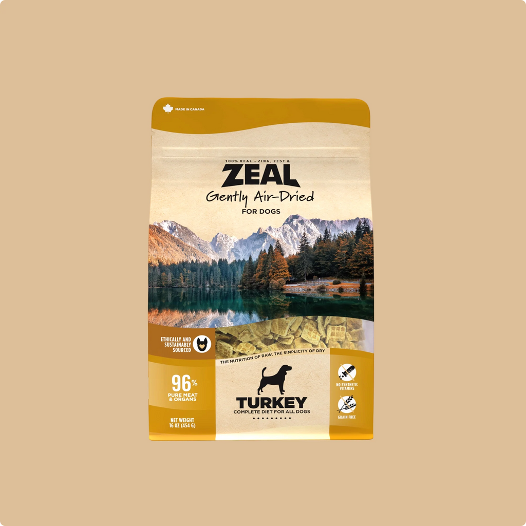 Zeal Dog Gently Air-Dried Turkey 16oz/454g