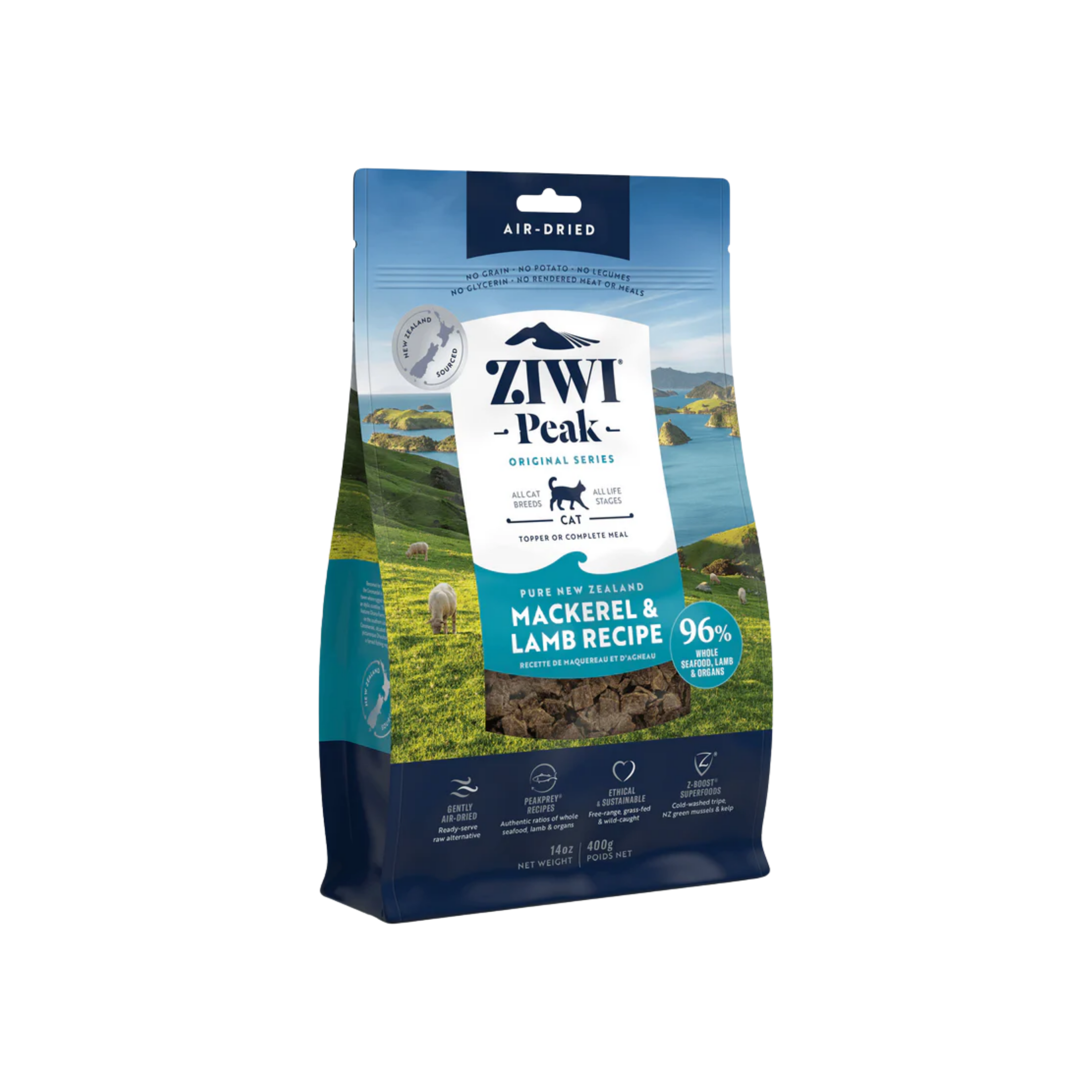 Ziwi Peak Cat Mackeral & Lamb 14oz/400g