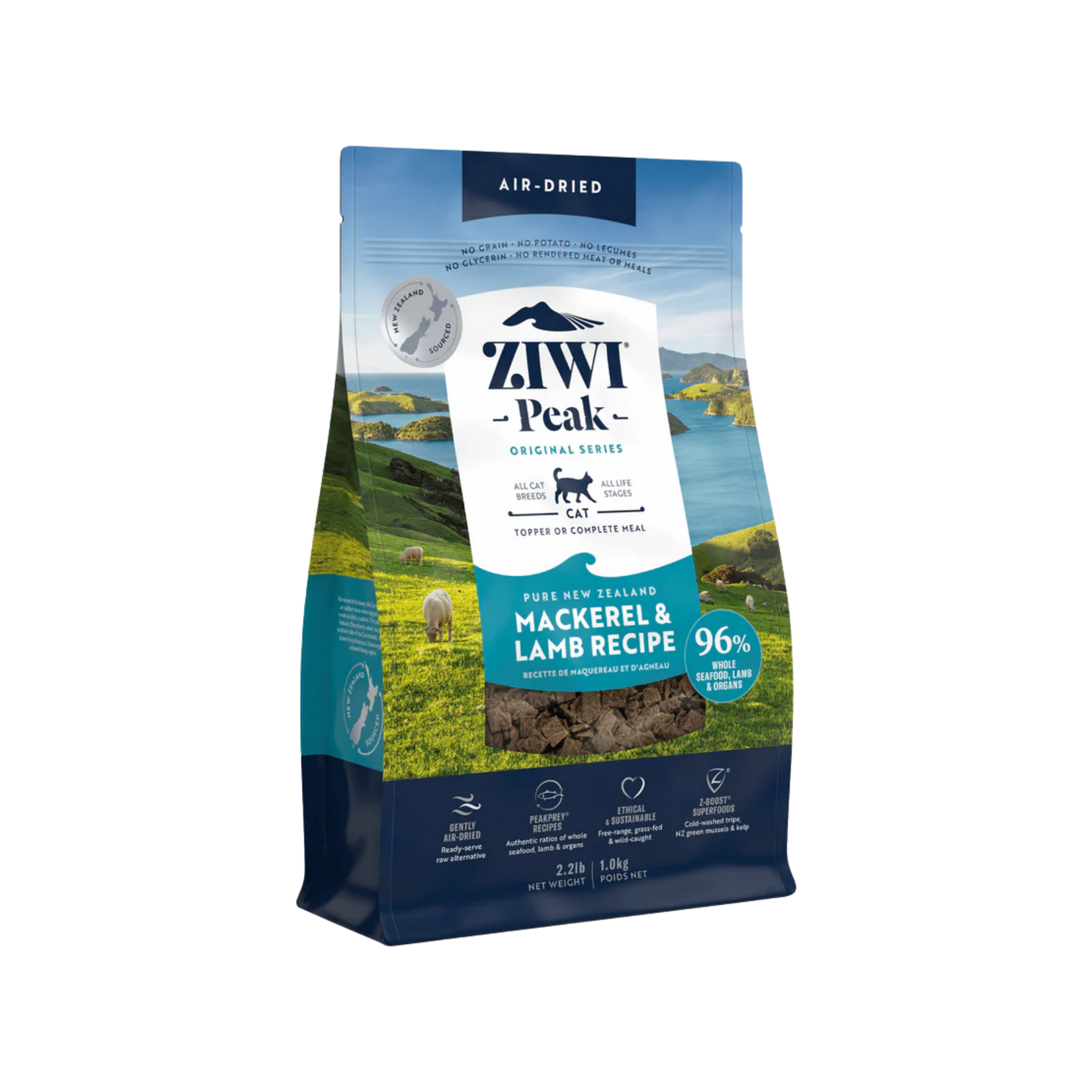 Ziwi Peak Cat Mackerel & Lamb 2.2lb/1kg