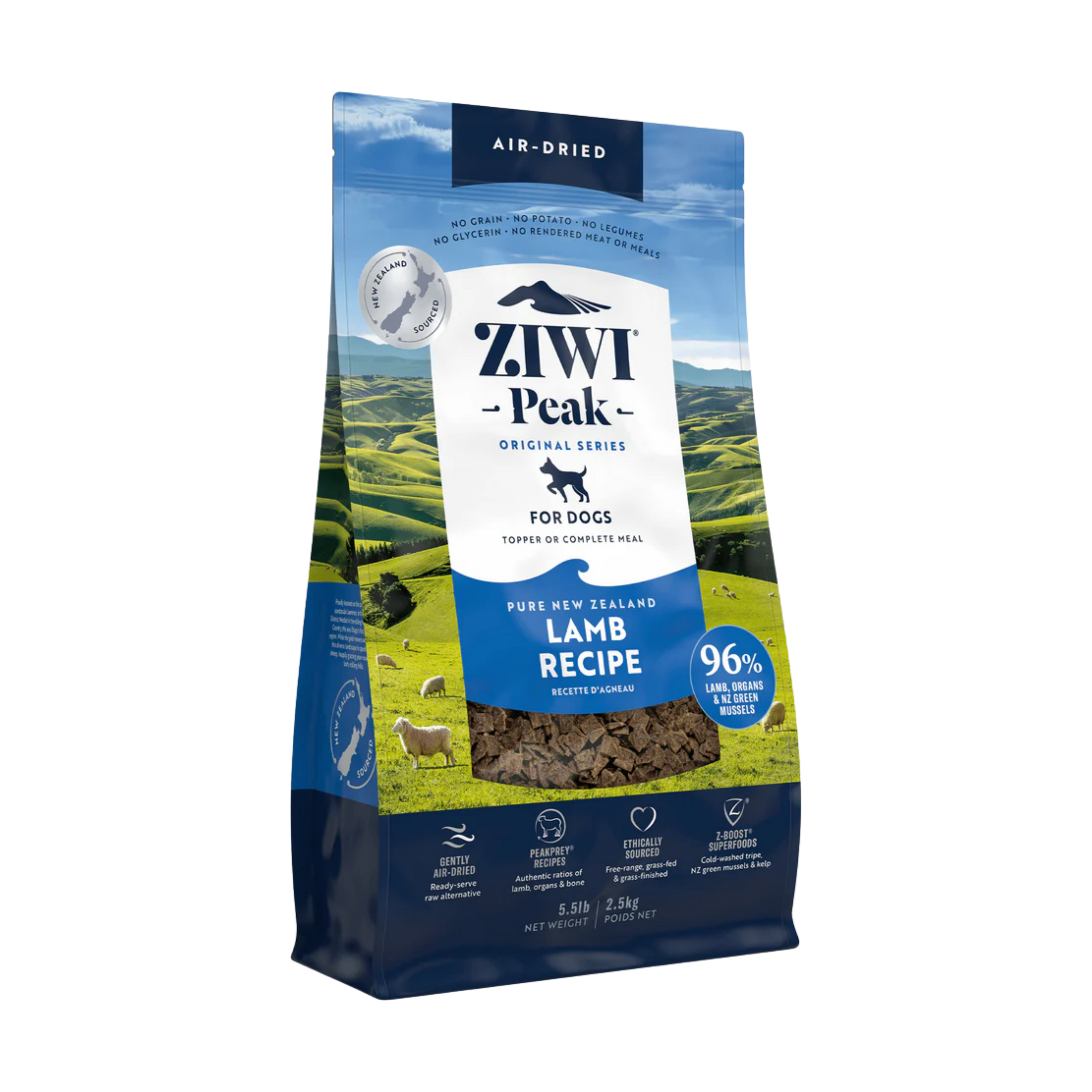 Ziwi Peak Dog Lamb 5.5lb/2.5kg
