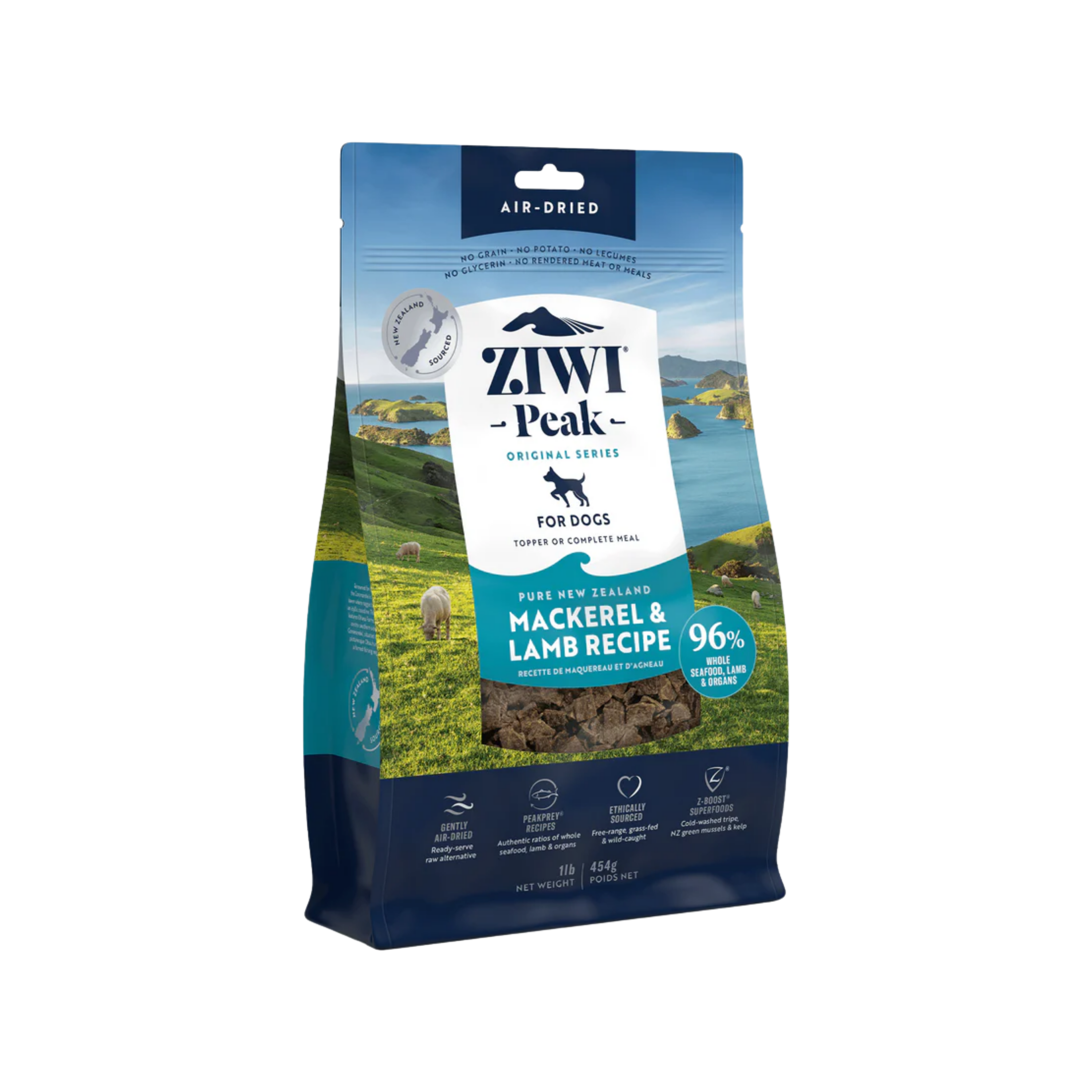 Ziwi Peak Dog Mackeral & Lamb 1lb/454g