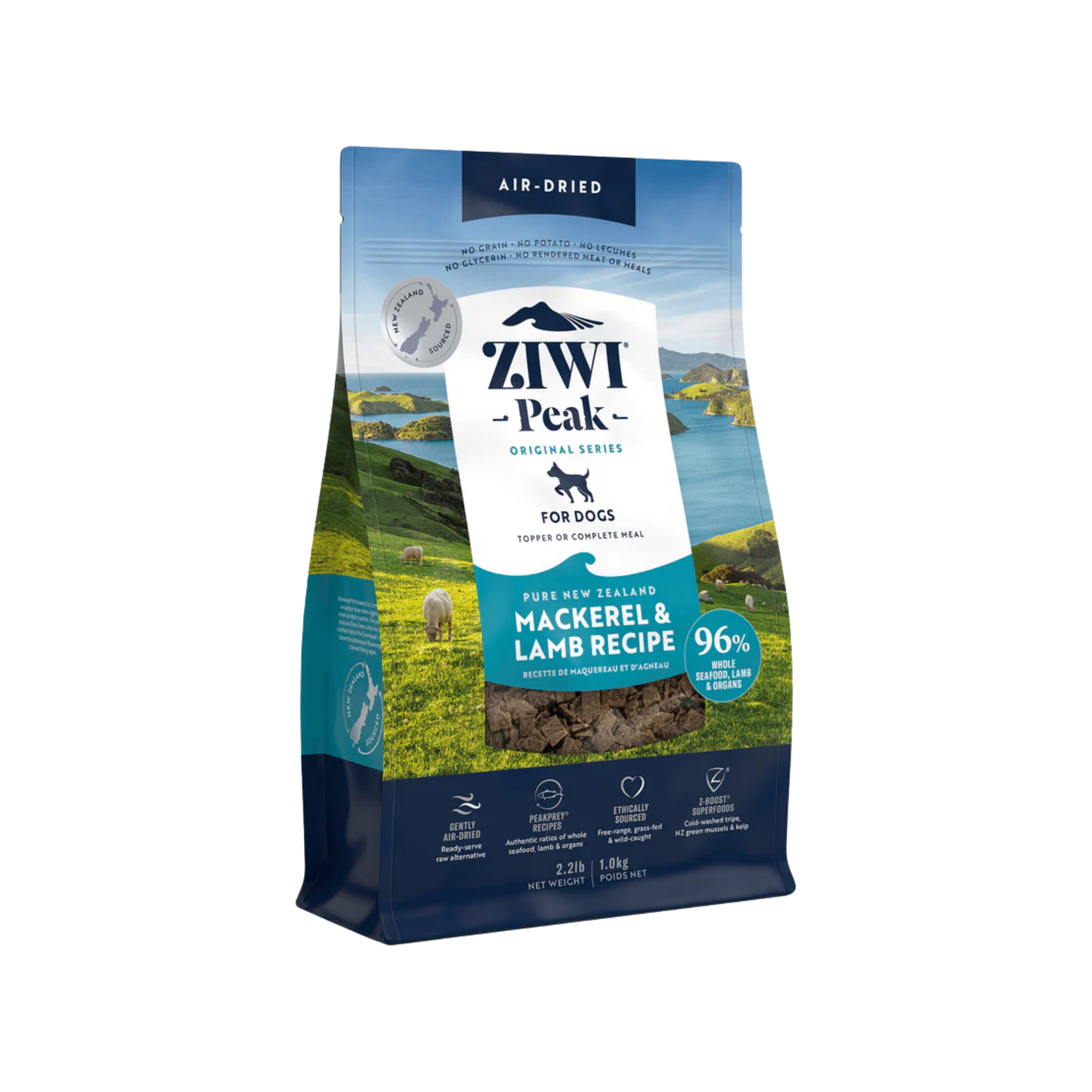 Ziwi Peak Dog Mackeral & Lamb 2.2lb/1kg