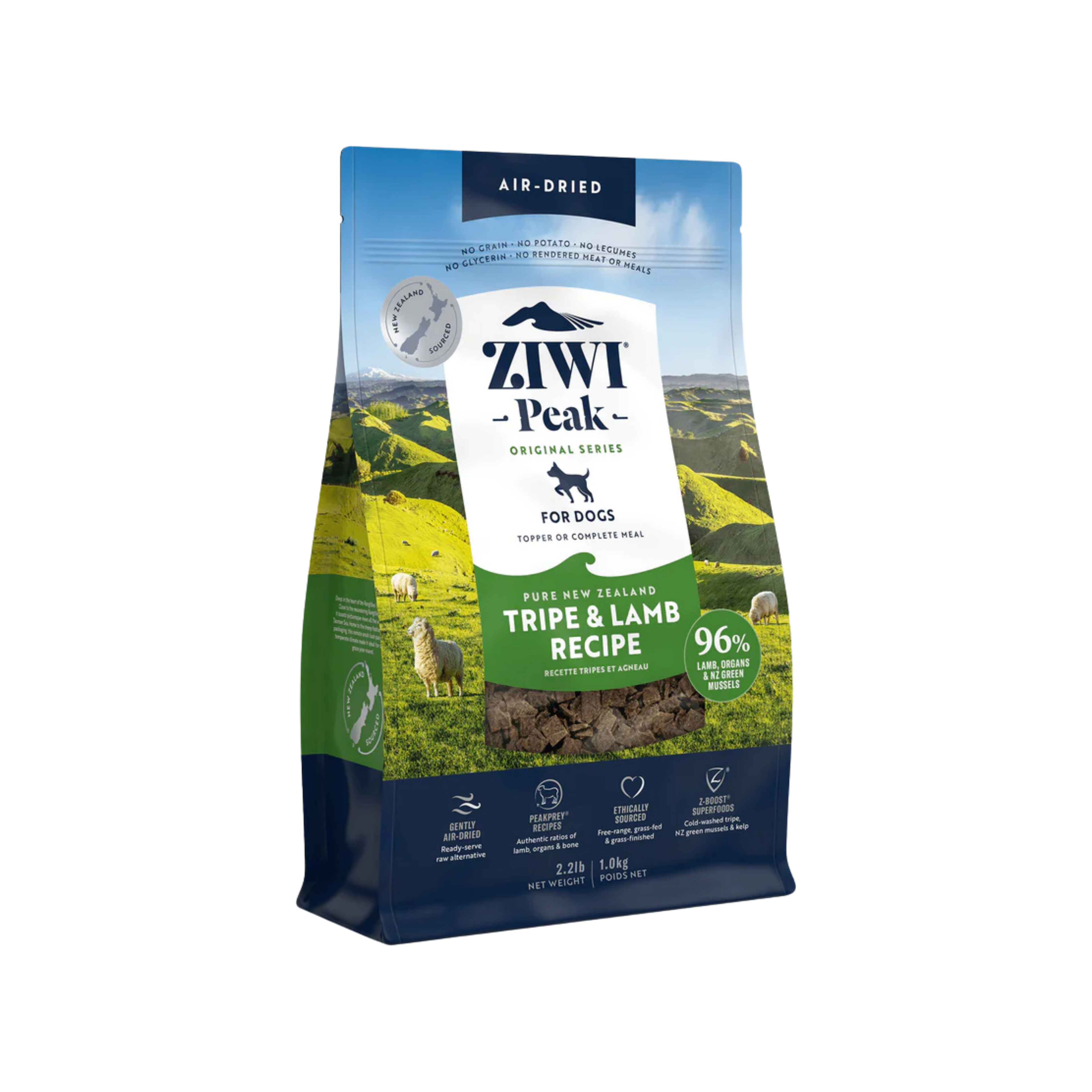Ziwi Peak Dog Tripe & Lamb 2.2lb/1kg