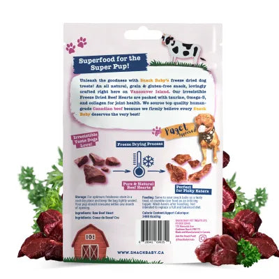 Snack Baby Freeze Dried Beef Hearts 32G