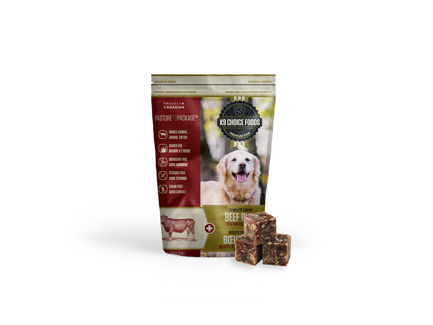 K9 Choice Complete Cuisine Beef Plus 3Lb/1.36Kg