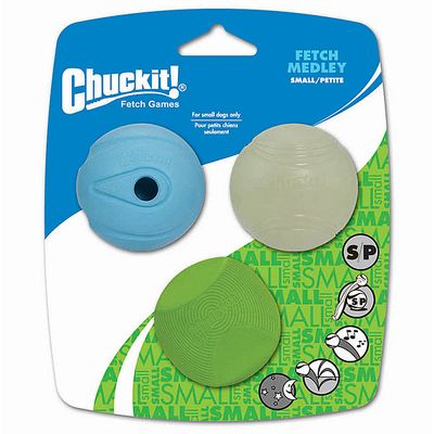 Chuckit! Fetch Medley Small 3Pk - Erratic, Max Glow & The Whistler