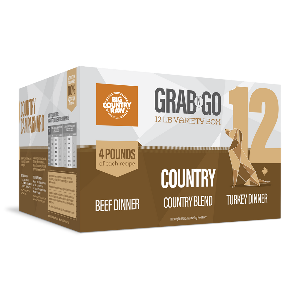 Big Country Raw Grab N Go Country 12Lb/5.4Kg