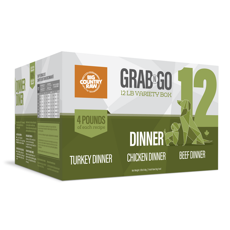 Big Country Raw Grab N Go Dinner 12Lb/5.4Kg