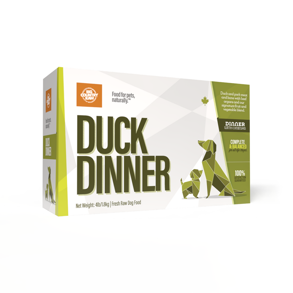 Big Country Raw Duck Dinner 4Lb/1.8Kg