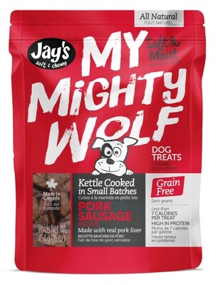 Jay'S Soft + Chewy My Mighty Wolf Pork Sausage Recipe 454G/16Oz