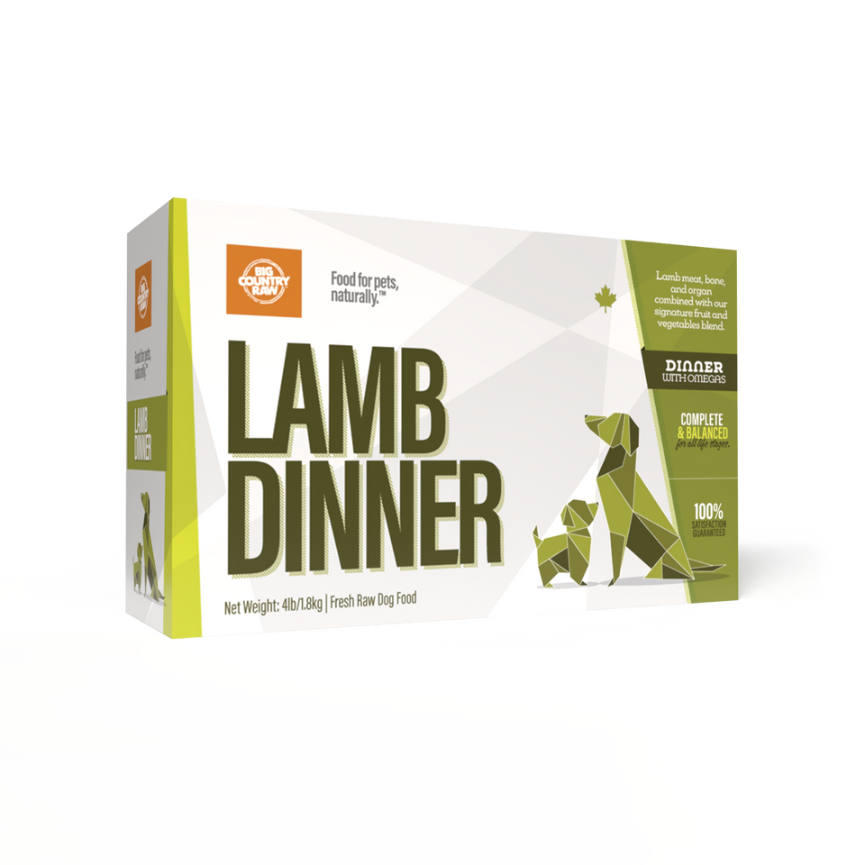Big Country Raw Lamb Dinner 4Lb/1.8Kg