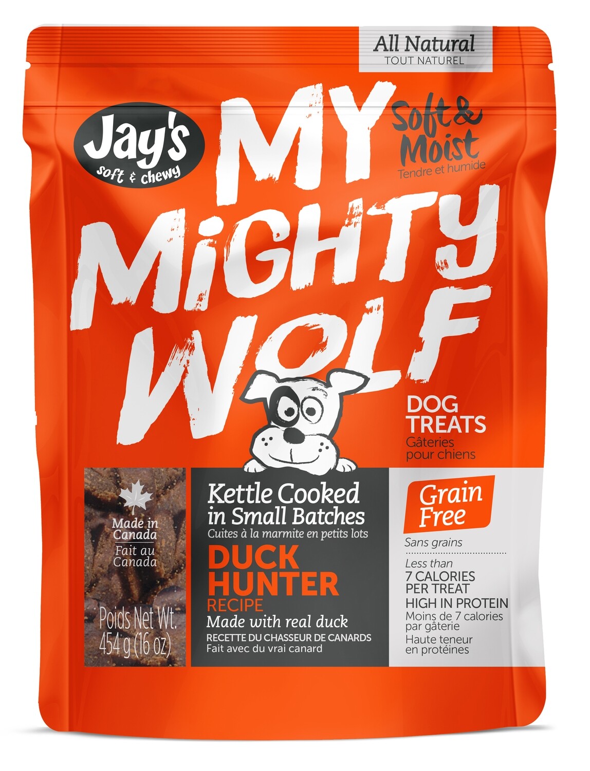 Jay'S Soft + Chewy My Mighty Wolf Duck Hunter Recipe 150G/5.3Oz