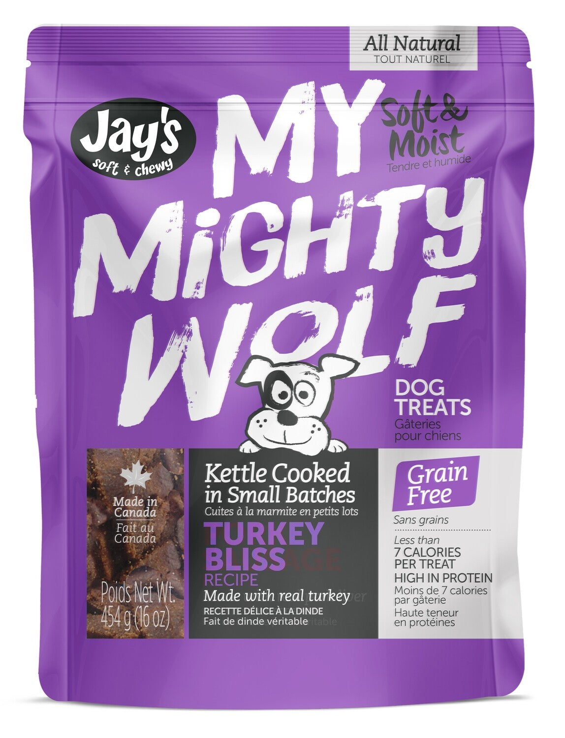 Jay'S Soft + Chewy My Mighty Wolf Turkey Bliss Recipe 150G/5.3Oz
