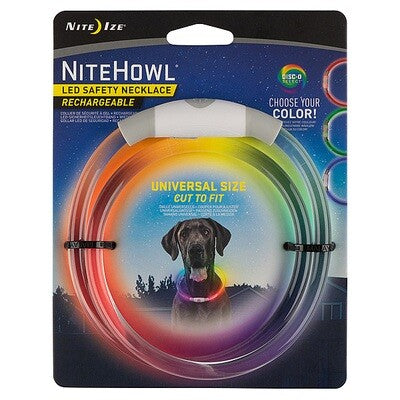 Nite Ize Nitehowl Led Safety Necklace Rechargeable Disc-O