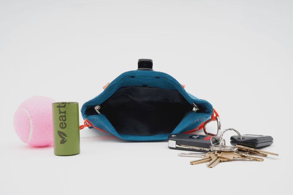 Rc Pets Quick Grab Treat Bag Heather Teal