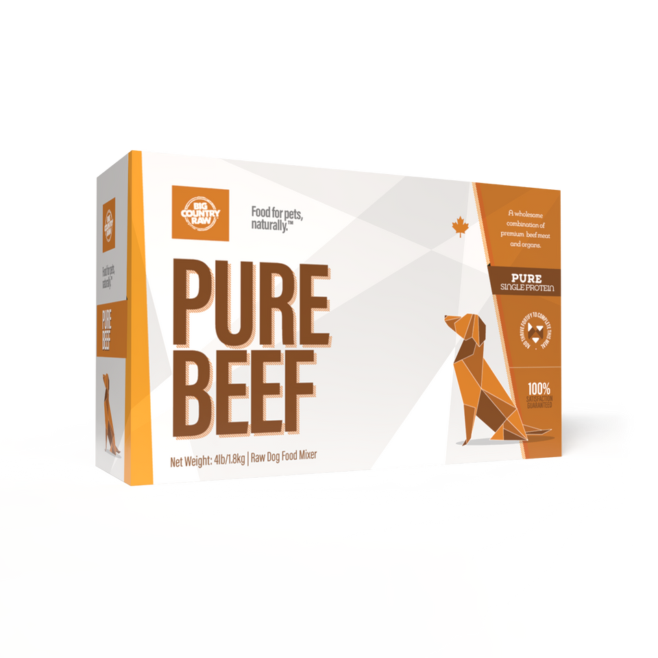 Big Country Raw Pure Beef 4Lb/1.8Kg
