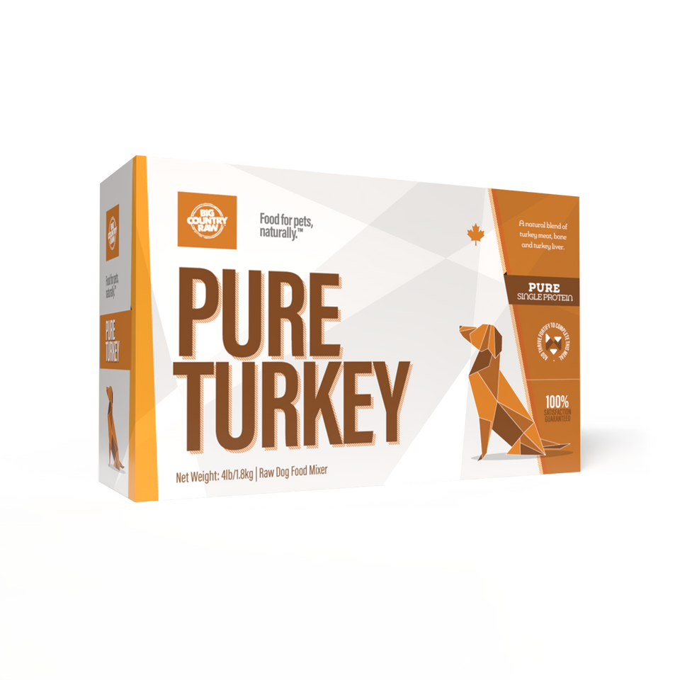 Big Country Raw Pure Turkey 4Lb/1.8Kg