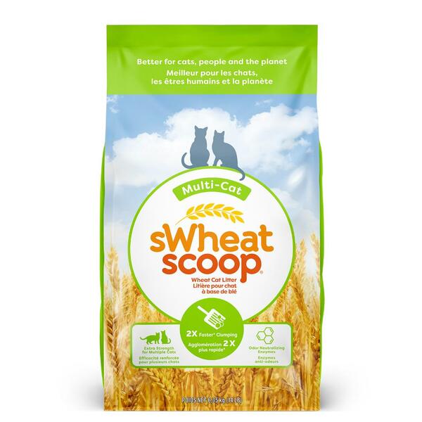 sWheat Scoop Multi-Cat Wheat Cat Litter 14lb