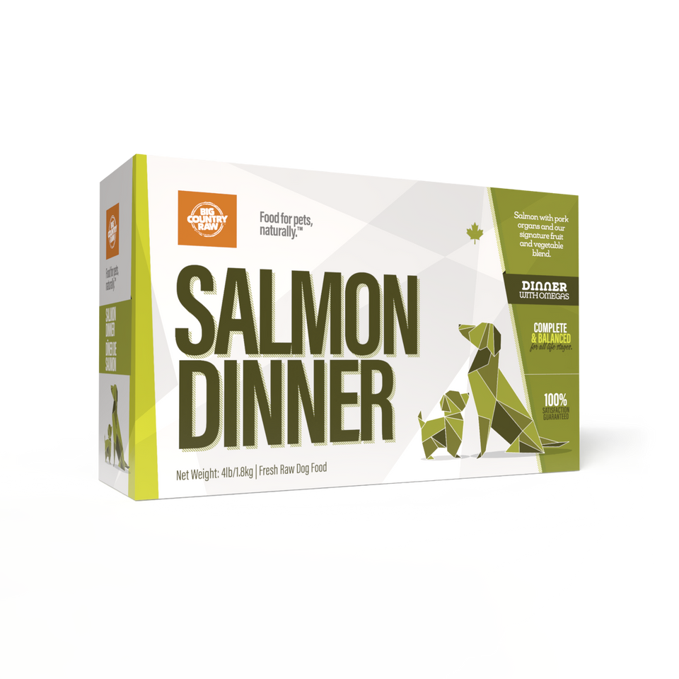 Big Country Raw Salmon Dinner 4Lb/1.8Kg