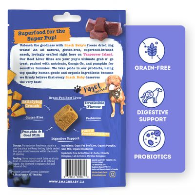 Snack Baby Beef Liver Pumpkin Bites 42G