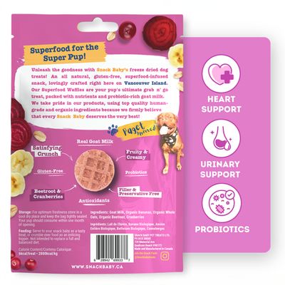 Snack Baby Superfood Waffles Cranberry Beetroot 62G
