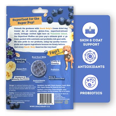 Snack Baby Superfood Waffles Blueberry 62G
