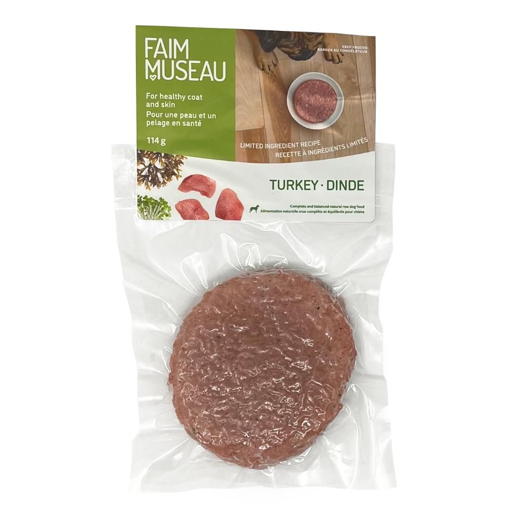Faim Museau Trail Size Limited Ingredient Recipe Turkey 1 Medallion 114G