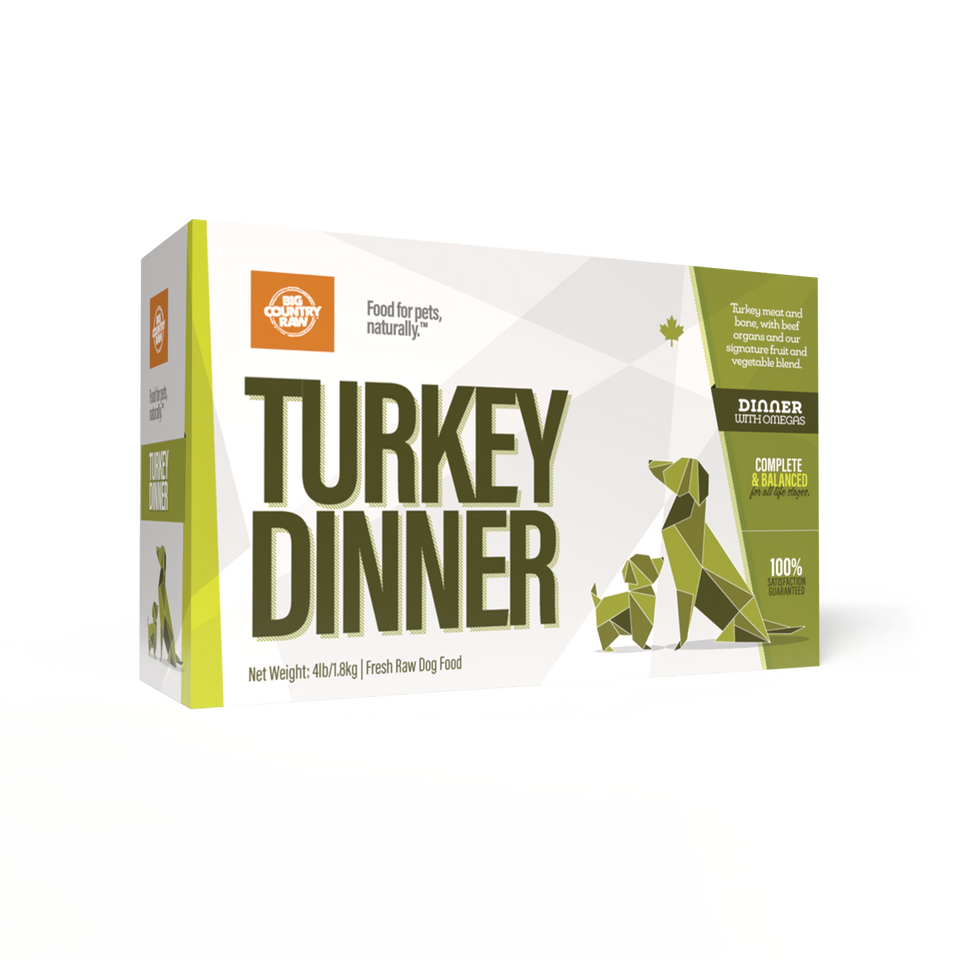 Big Country Raw Turkey Dinner 4Lb/1.8Kg